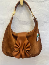 Load image into Gallery viewer, Sienna Suede Cognac with Ruffle