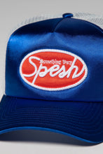 Load image into Gallery viewer, ROYAL BLUE SATIN SPESH TRUCKER

