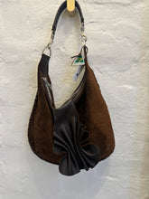 Load image into Gallery viewer, Sienna Suede Chocolate with Ruffle
