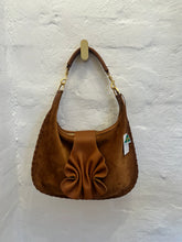 Load image into Gallery viewer, Sienna Suede Cognac with Ruffle