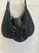 Load image into Gallery viewer, Sienna Suede Black with Studs and Ruffle