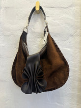 Load image into Gallery viewer, Sienna Suede Chocolate with Ruffle