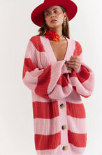 Load image into Gallery viewer, La Bohème Girls Elsie Knit Cardigan Candy Stripe