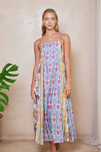 Load image into Gallery viewer, Alita Lara Maxi Dress - Aquarius Patchwork