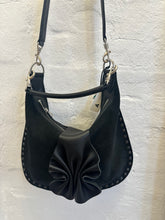 Load image into Gallery viewer, Sienna Suede Black with Studs and Ruffle