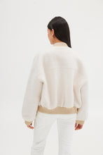 Load image into Gallery viewer, Alanna Boucle Bomber - Oatmeal
