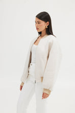 Load image into Gallery viewer, Alanna Boucle Bomber - Oatmeal