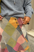 Load image into Gallery viewer, Argyle Wool Blend Skirt