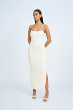 Load image into Gallery viewer, BIANCA BEAD MIDI DRESS - IVORY