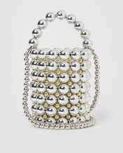 Load image into Gallery viewer, Izoa Besito Pearl Handbag Silver