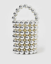 Load image into Gallery viewer, Izoa Besito Pearl Handbag Silver