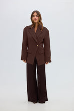 Load image into Gallery viewer, Saskia Cinched Blazer - Chocolate