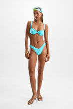 Load image into Gallery viewer, Ariel Ruched Bra - Blue Lagoon