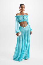 Load image into Gallery viewer, Song Moonstone Skirt - Blue Lagoon (sold as a set)