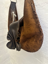 Load image into Gallery viewer, Sienna Suede Chocolate with Ruffle