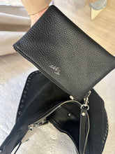 Load image into Gallery viewer, Sienna Suede Black with Studs and Ruffle