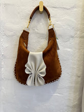 Load image into Gallery viewer, Sienna Suede Cognac with Stitching and Ruffle