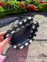 Load image into Gallery viewer, Carrie Sherpa Pouch | Black + White