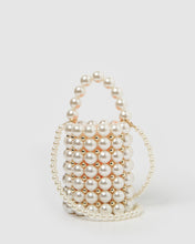 Load image into Gallery viewer, Izoa Besito Pearl Handbag White