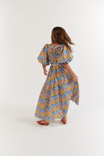 Load image into Gallery viewer, La Bohème Girls Camila Maxi Dress Cotton Agate Azure