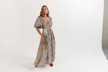 Load image into Gallery viewer, La Bohème Girls Camila Maxi Dress Cotton Agate Azure