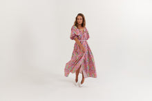 Load image into Gallery viewer, La Bohème Girls Camila Maxi Dress Cotton Agate Candy Apple
