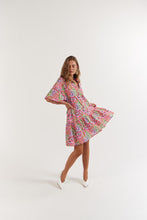 Load image into Gallery viewer, La Bohème Girls Moxie Mini Dress Cotton Agate Candy Apple