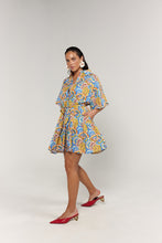 Load image into Gallery viewer, La Bohème Girls Moxie Mini Dress Cotton Agate Azure