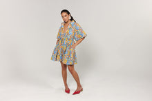 Load image into Gallery viewer, La Bohème Girls Moxie Mini Dress Cotton Agate Azure
