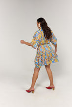 Load image into Gallery viewer, La Bohème Girls Moxie Mini Dress Cotton Agate Azure