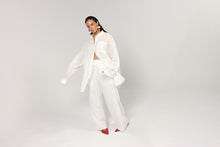 Load image into Gallery viewer, La Bohème Girls Juno Pant Blossom Embroidery White