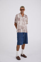 Load image into Gallery viewer, MSG Grid Resort Shirt Oat Milk