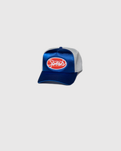 Load image into Gallery viewer, ROYAL BLUE SATIN SPESH TRUCKER
