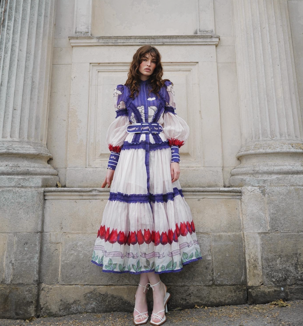 Tulips Clouds Maxi – Ruby's Boutique