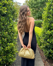 Load image into Gallery viewer, Izoa Vincenza Woven Bag Gold