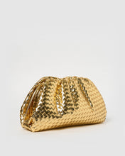 Load image into Gallery viewer, Izoa Vincenza Woven Bag Gold