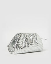 Load image into Gallery viewer, Izoa Vincenza Woven Bag Silver