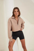 Load image into Gallery viewer, Arlo Crop 1/2 Zip Sweater