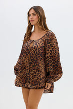 Load image into Gallery viewer, Penelope Blouse - Leopard (sold as set)
