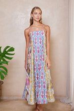 Load image into Gallery viewer, Alita Lara Maxi Dress - Aquarius Patchwork