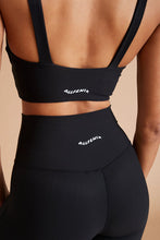 Load image into Gallery viewer, Eco Rib V Waist Split Flare in Black