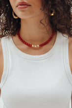Load image into Gallery viewer, Carnelian Beaded Necklace