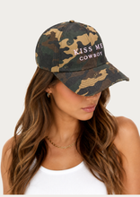 Load image into Gallery viewer, Kiss Me Cowboy Camo Cap