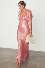 Load image into Gallery viewer, Pink Jacquard Tilda Dress