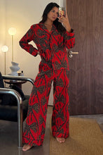 Load image into Gallery viewer, Red Bow Cotton Button Through Pyjamas