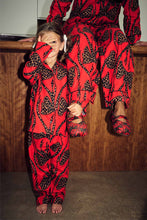 Load image into Gallery viewer, Kids Red Bow Cotton Button Through Pyjamas