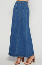 Load image into Gallery viewer, Blue Jean Baby Panel Maxi Skirt