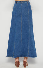 Load image into Gallery viewer, Blue Jean Baby Panel Maxi Skirt