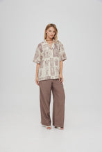 Load image into Gallery viewer, MSG Grid Resort Shirt Oat Milk