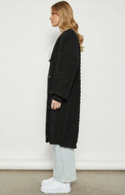 Load image into Gallery viewer, Black Chunky Cable Knit Cardi